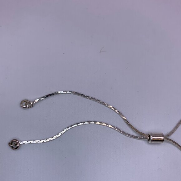 SILVERTONE CHAIN ADJUSTABLE BRACELET - Picture 2 of 5